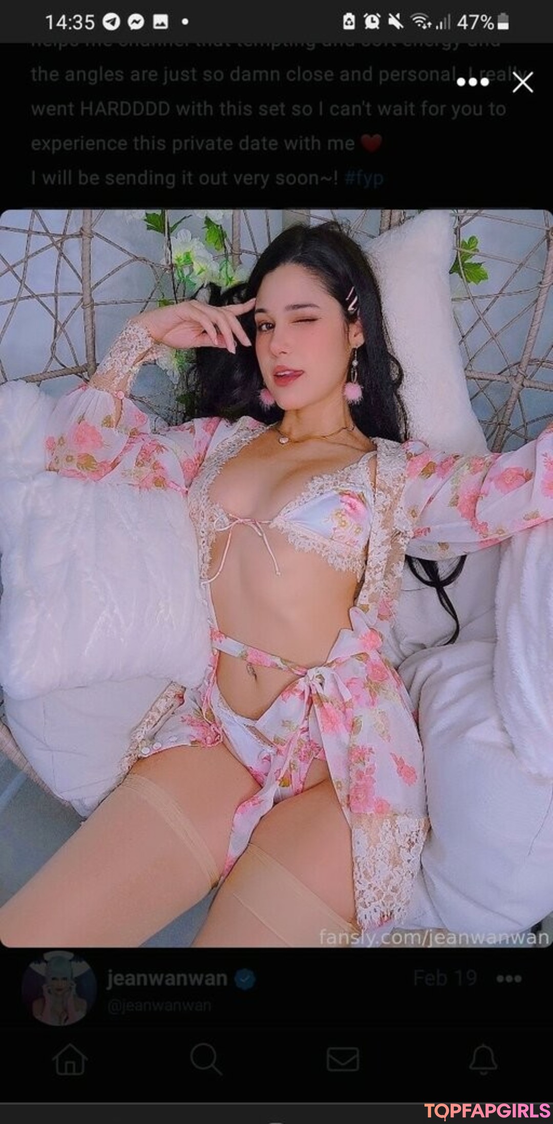 Photo nue de fuite OnlyFans de Jeanwanwan #2660