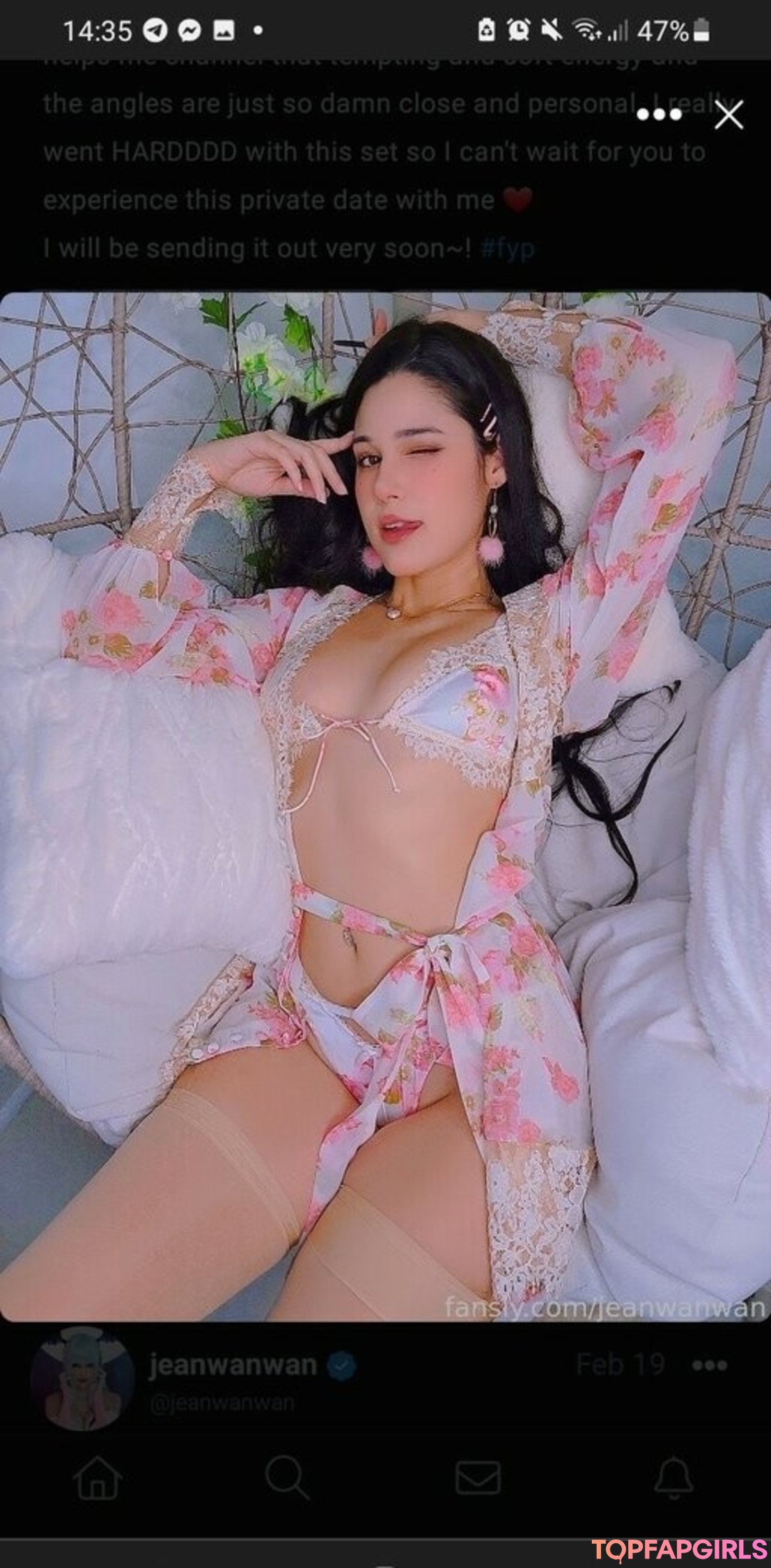 Photo nue de fuite OnlyFans de Jeanwanwan #2661
