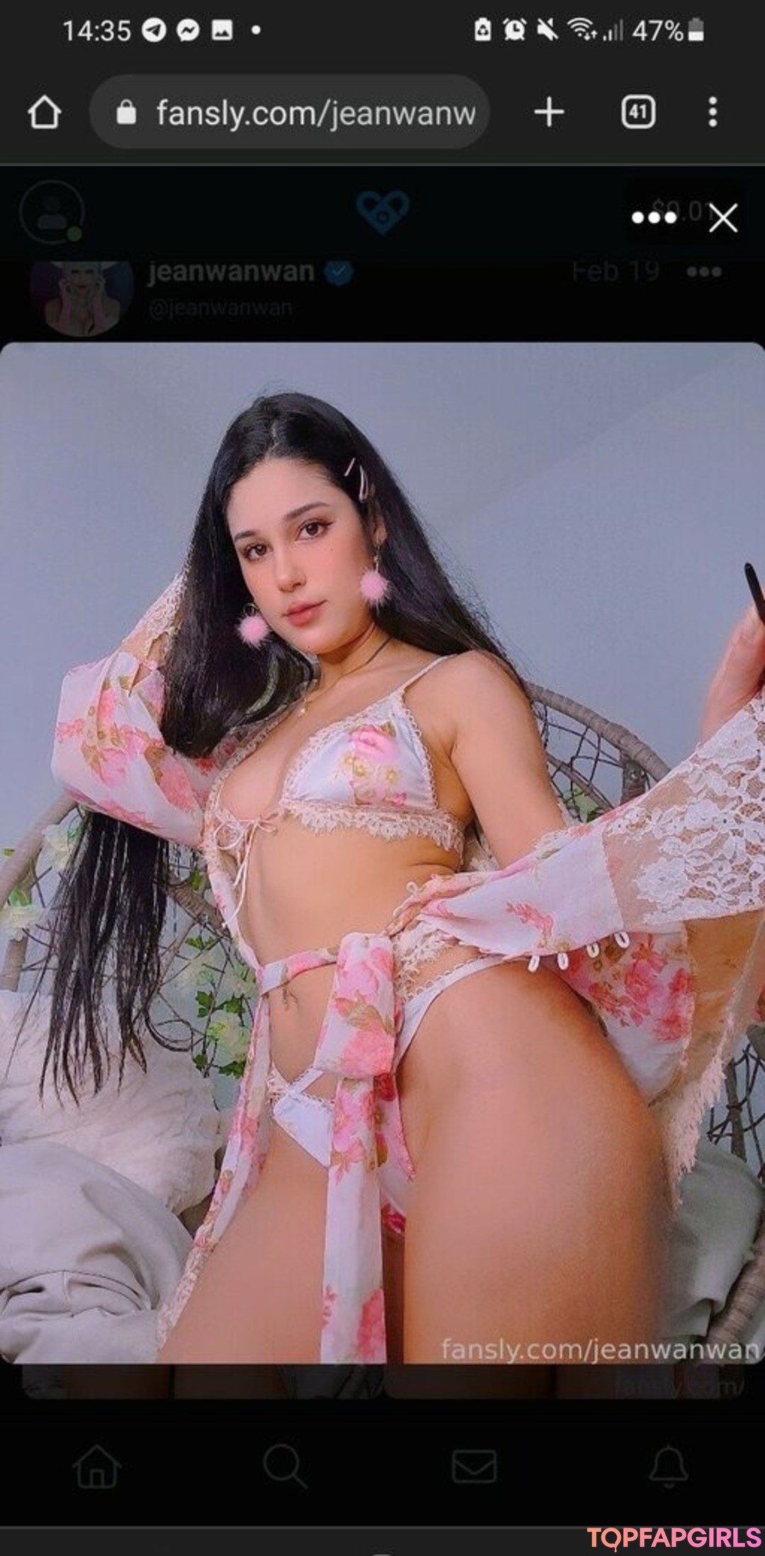 Photo nue de fuite OnlyFans de Jeanwanwan #2662