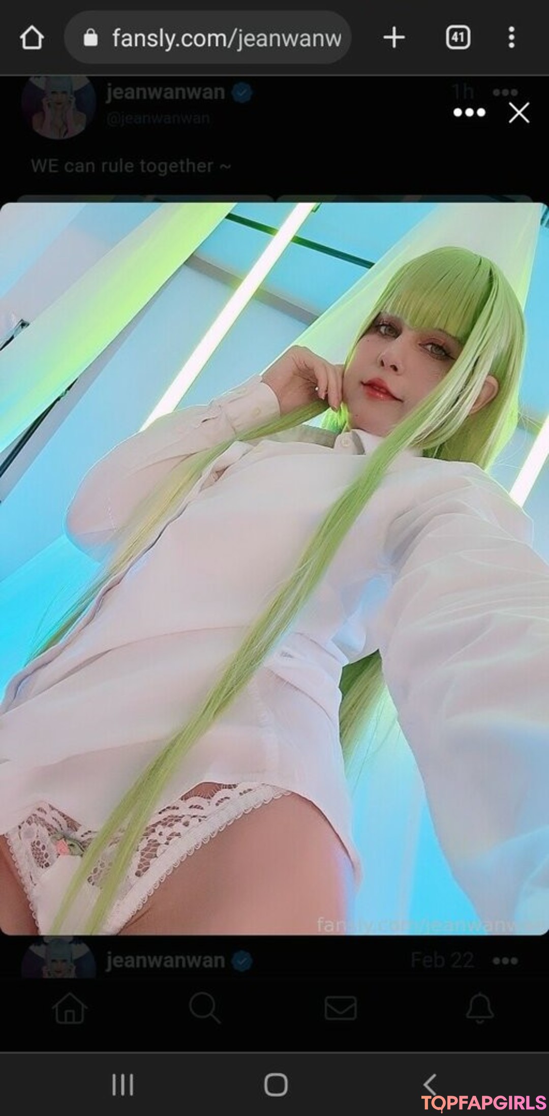 Photo nue de fuite OnlyFans de Jeanwanwan #2671