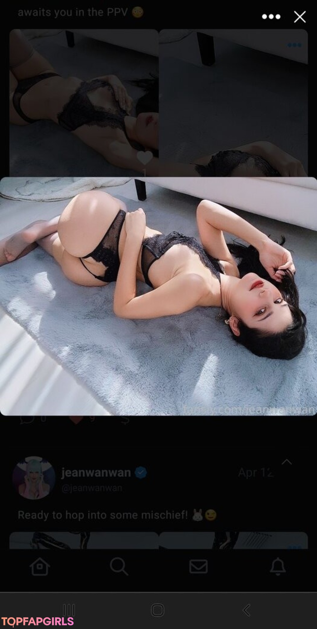 Photo nue de fuite OnlyFans de Jeanwanwan #3084