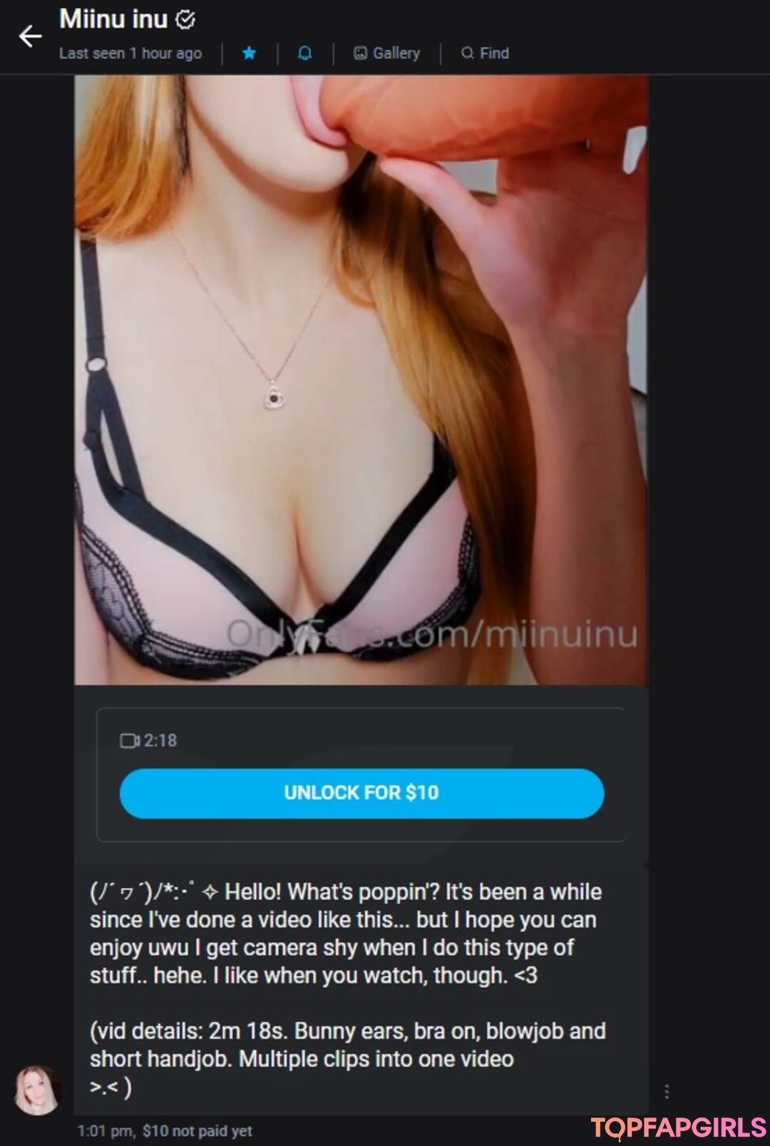 Photo nue de fuite OnlyFans de Miinu Inu #11