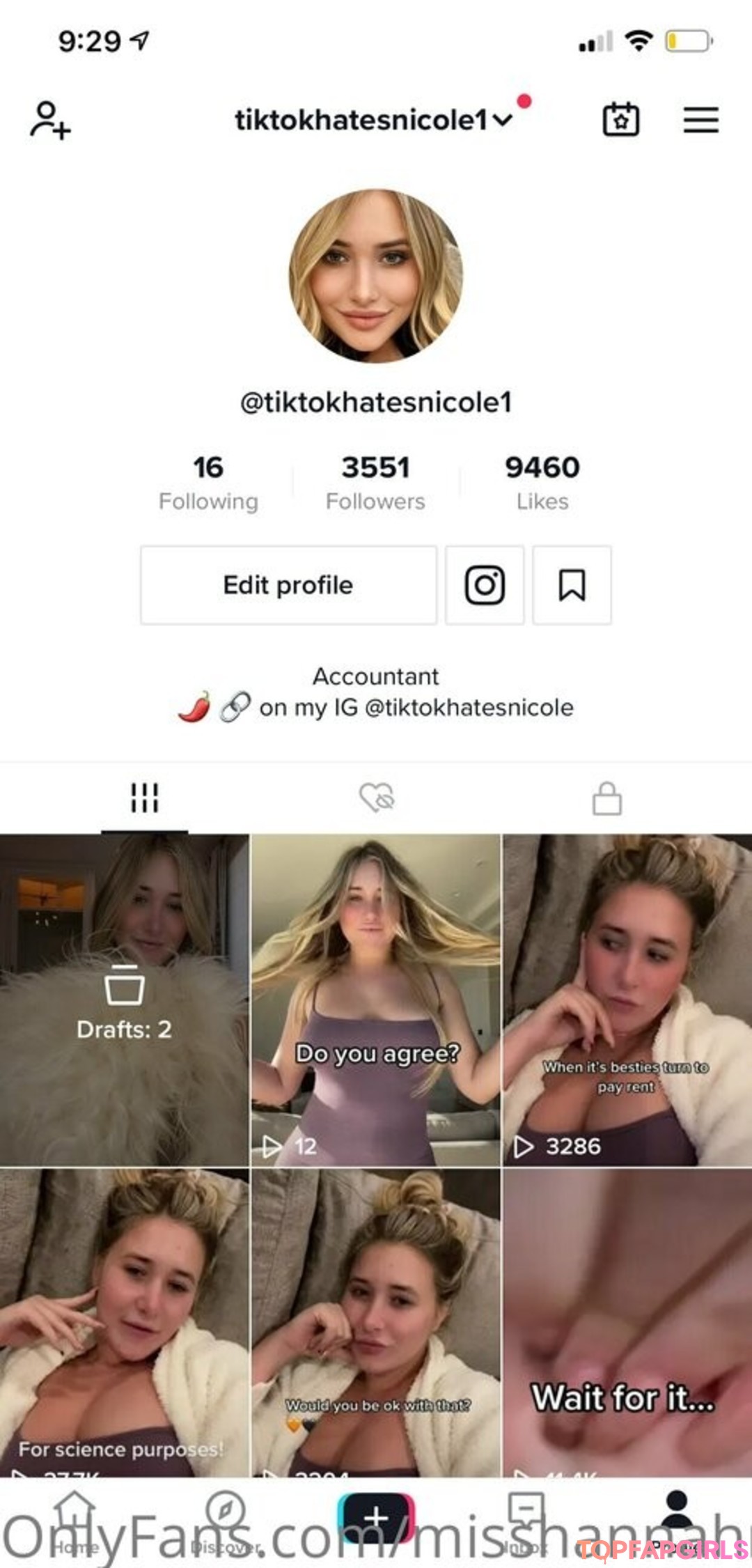 Photo nue de fuite OnlyFans de Misshannahnicoleee #1263