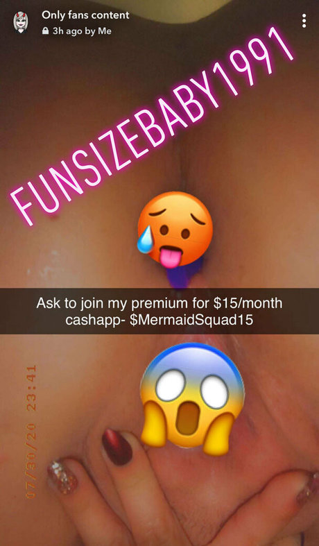 Photo nue de fuite OnlyFans de Funsizebaby1991