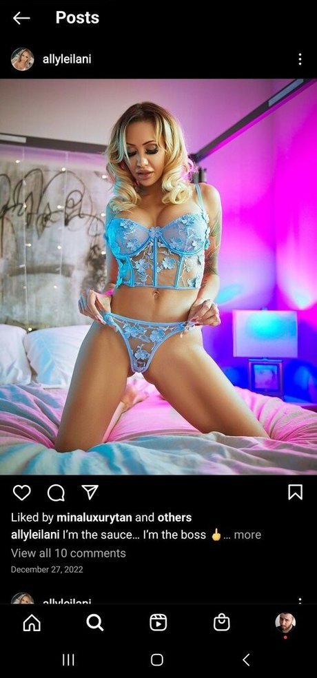 Photo nue de fuite OnlyFans de Ally Leilani