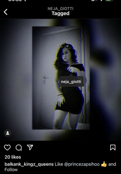 Photo nue de fuite OnlyFans de Neja Giotti