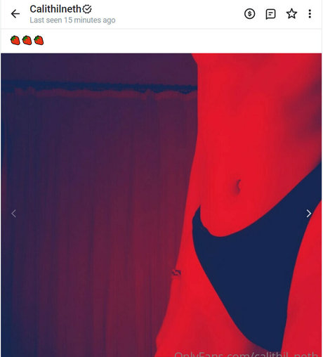 Photo nue de fuite OnlyFans de Calithilneth