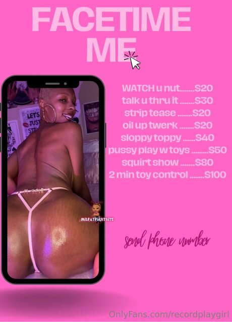 Photo nue de fuite OnlyFans de Recordplaygirl