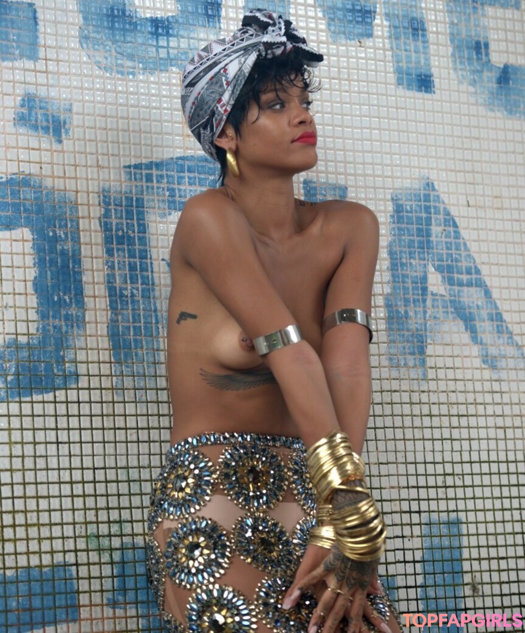 Photo nue de fuite OnlyFans de Rihanna #1342