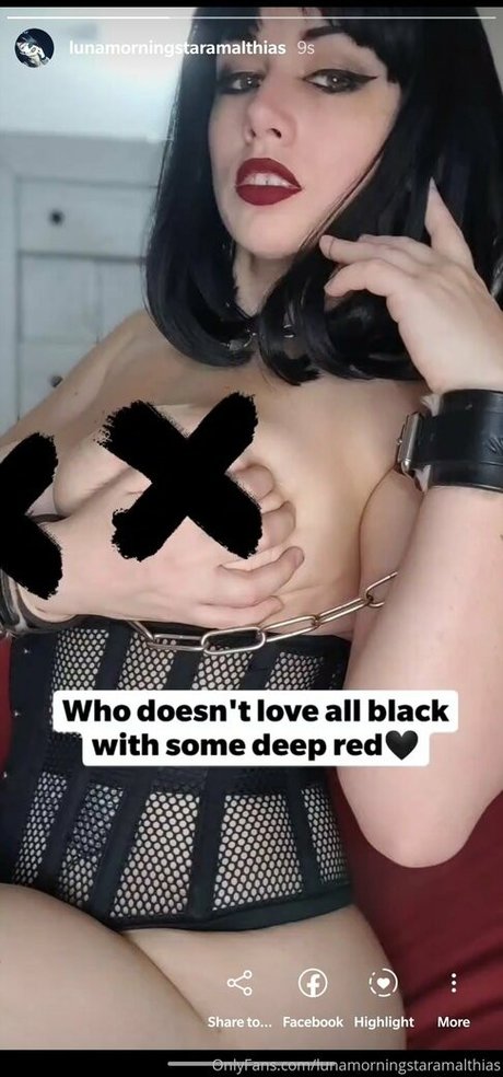 Photo nue de fuite OnlyFans de Lunamorningstaramalthias