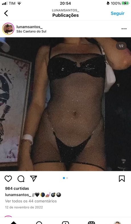Photo nue de fuite OnlyFans de Luna Santos