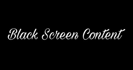 Photo nue de fuite OnlyFans de Black Screen Content