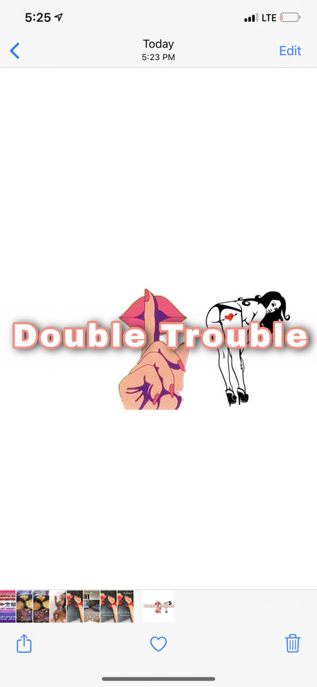 Photo nue de fuite OnlyFans de Doubletrouble