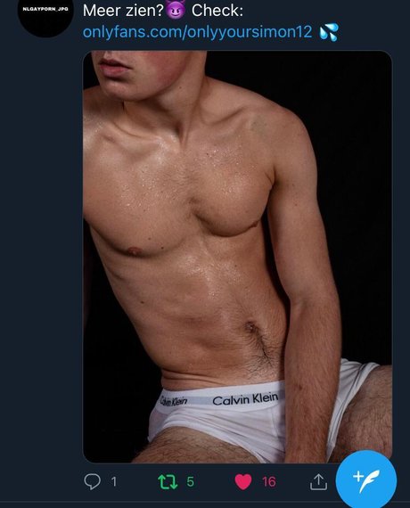 Photo nue de fuite OnlyFans de Simon