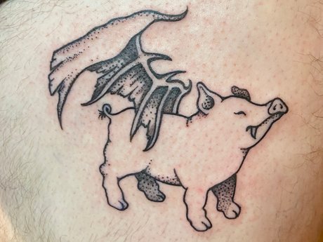 Photo nue de fuite OnlyFans de The Inked Pig
