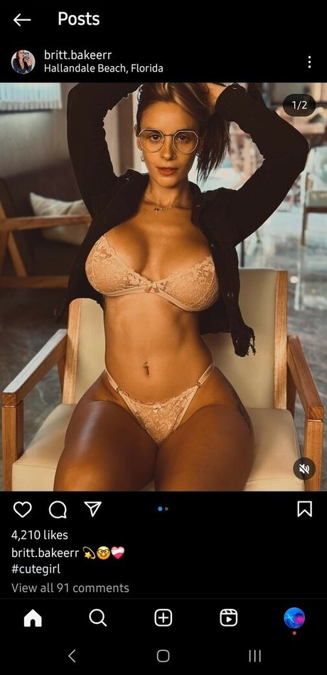 Photo nue de fuite OnlyFans de Brit Baker
