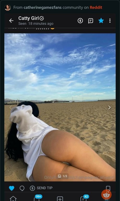Photo nue de fuite OnlyFans de Catherine Gamez