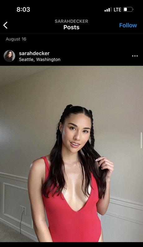 Photo nue de fuite OnlyFans de Sarah Decker