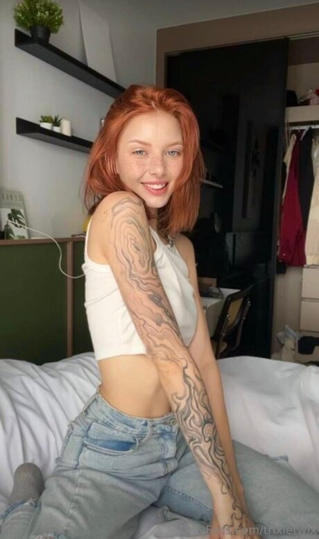 Photo nue de fuite OnlyFans de Trixietwix