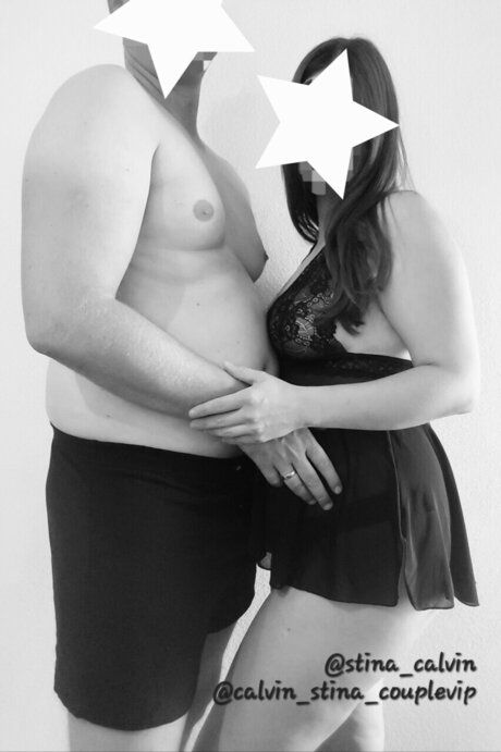 Photo nue de fuite OnlyFans de  Calvin Ampamp Stina  Swiss Couple