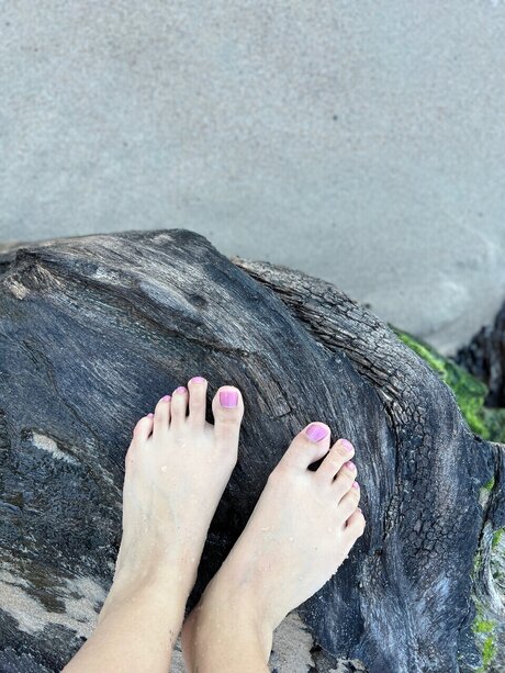 Photo nue de fuite OnlyFans de Feet In The Beach