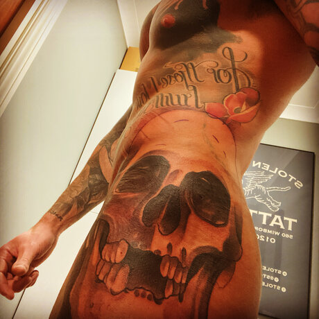 Photo nue de fuite OnlyFans de Tattooed Adonis