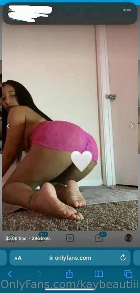 Photo nue de fuite OnlyFans de Kaybeautiii