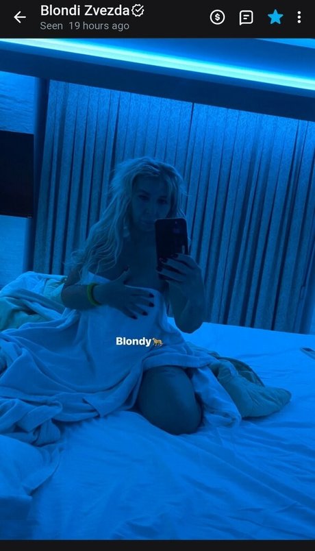 Photo nue de fuite OnlyFans de Blondi Zvezda