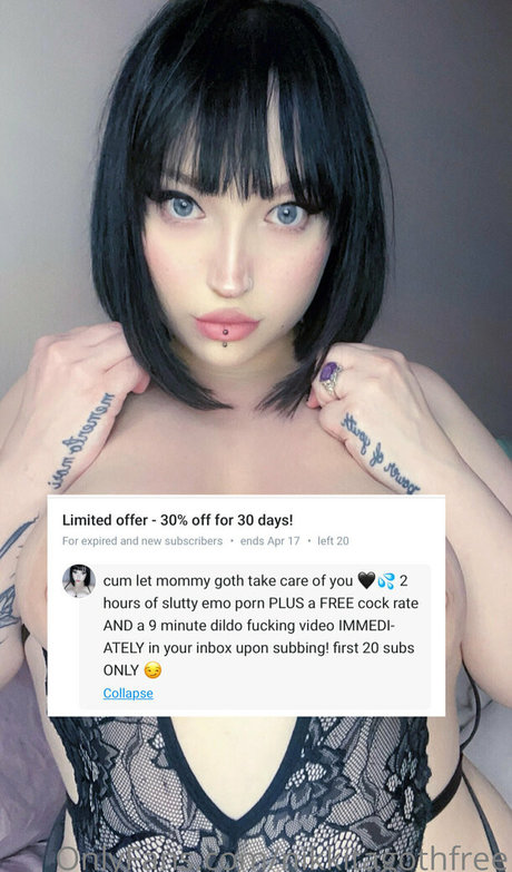 Photo nue de fuite OnlyFans de Nikkitagothfree