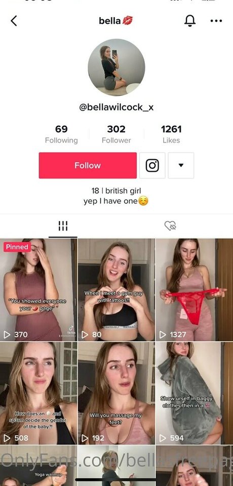 Photo nue de fuite OnlyFans de Bellasfreepage