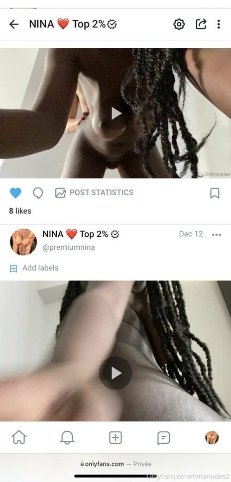 Photo nue de fuite OnlyFans de Ninanatashalee