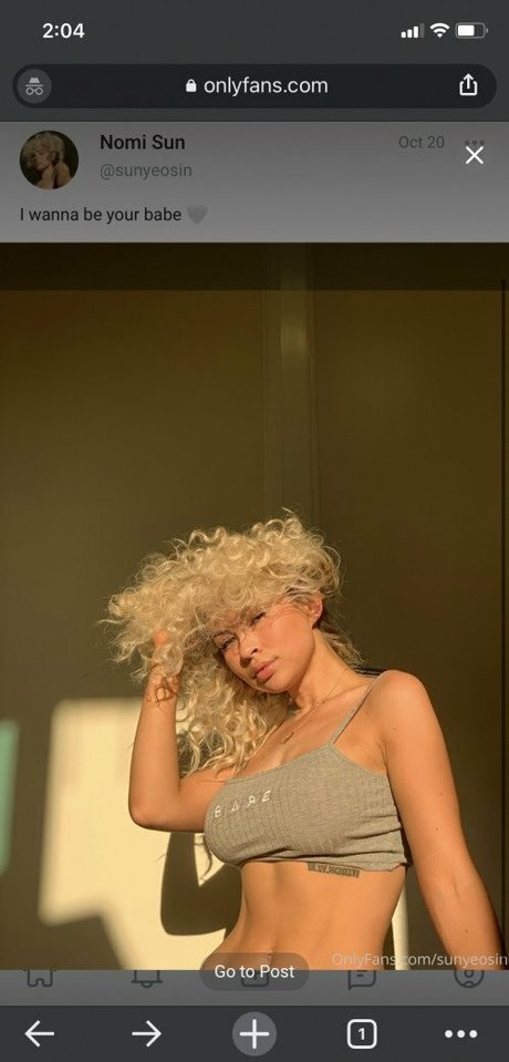Photo nue de fuite OnlyFans de Nomi Sun