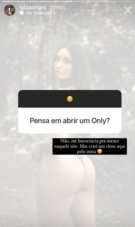 Photo nue de fuite OnlyFans de Luiza Oriani