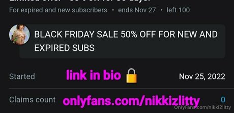 Photo nue de fuite OnlyFans de Nikki2litty