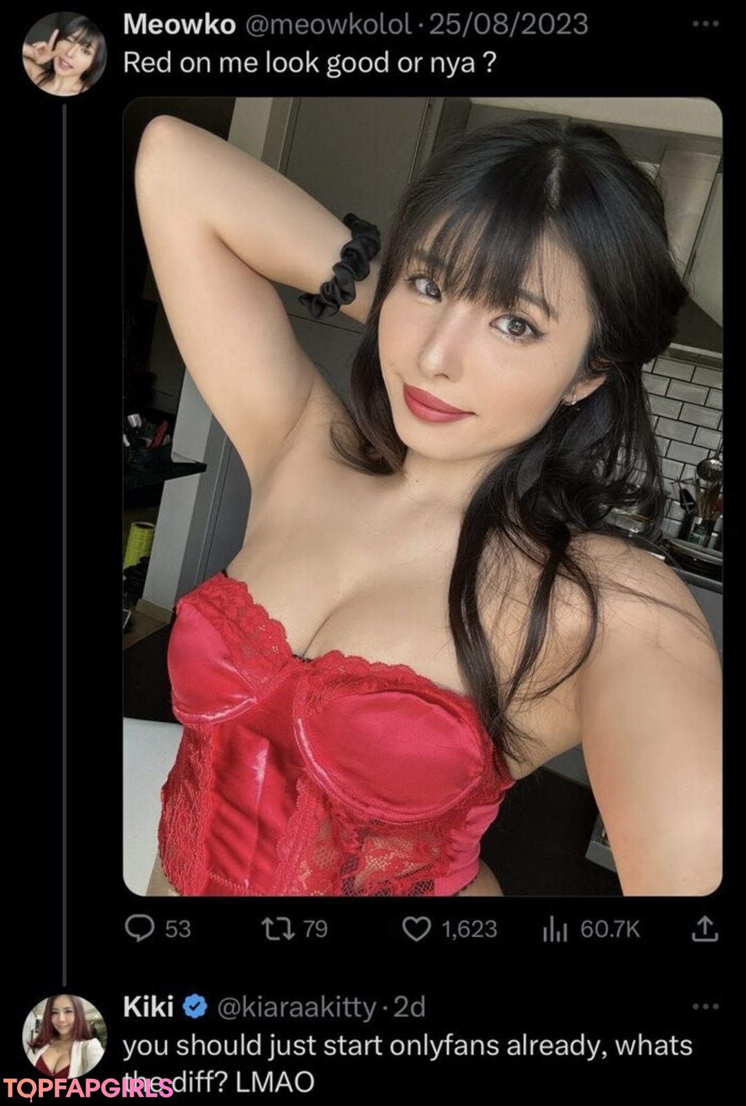 Photo nue de fuite OnlyFans de Meowko #1939