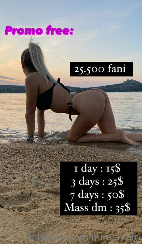 Photo nue de fuite OnlyFans de Mirelamiri