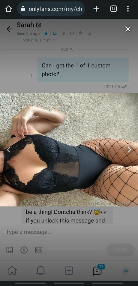 Photo nue de fuite OnlyFans de Sencity