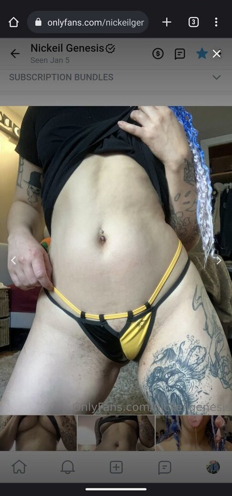 Photo nue de fuite OnlyFans de Nickeil Genesis