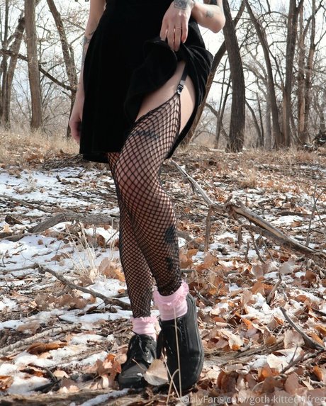 Photo nue de fuite OnlyFans de Gothkitteenfree