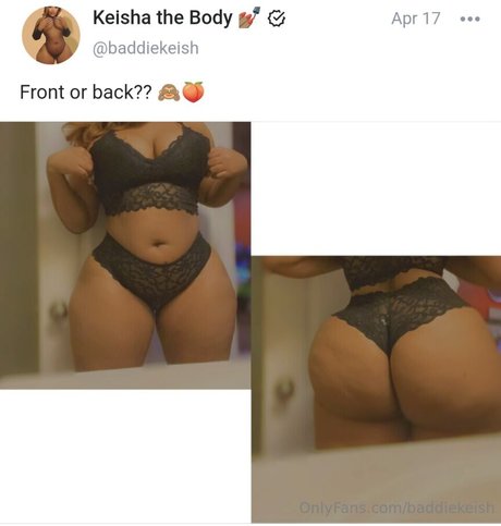 Photo nue de fuite OnlyFans de Baddiekeish